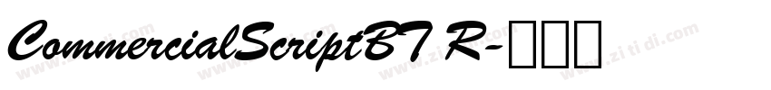 CommercialScriptBT R字体转换